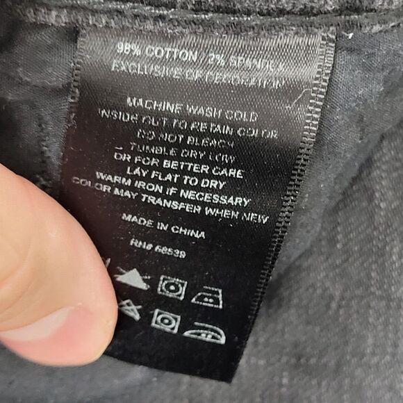 KUT FROM THE KLOTH KP011MB2 Black Mid Rise Bootcut Stretch Denim Jeans SIZE 2 - Picture 13 of 14